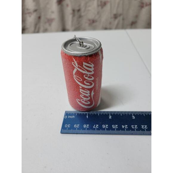 Kurt Adler Classic Coca-Cola Coke Soda Pop Can Christmas Ornament frost - Picture 3 of 3